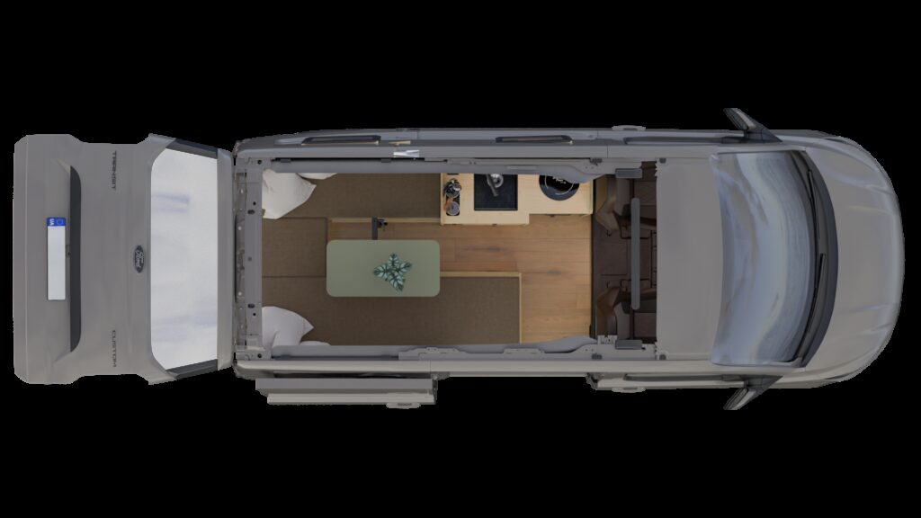 Kompakter Campervan Kandel 500 auf Basis VW New Transporter, 505 cm Länge